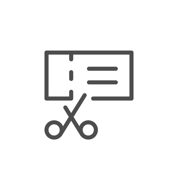 优惠券线性图标图片下载