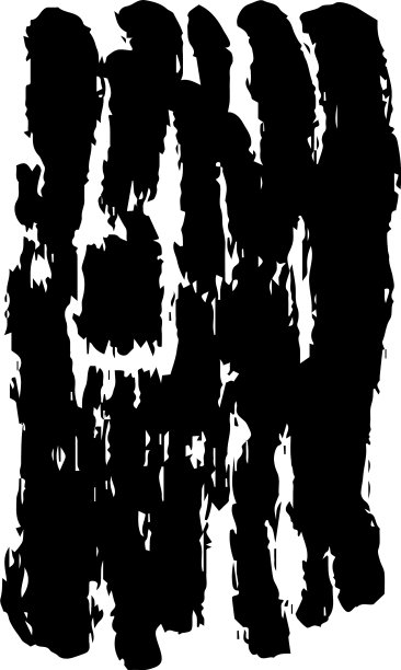 手绘短黑粗笔刷垂直线图片下载