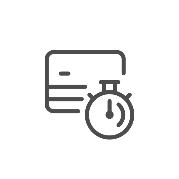 信用卡交易时间线图标图片下载