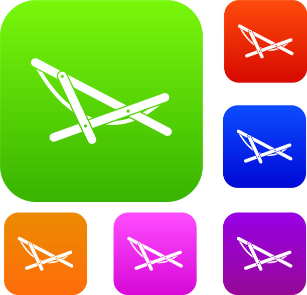 沙滩躺椅系列图片下载