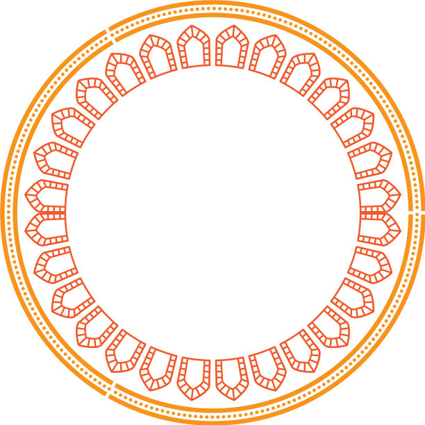 圆形蕾丝曼陀罗风格图片下载