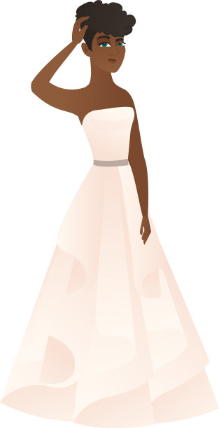 非裔美国未婚妻在挠头图片下载