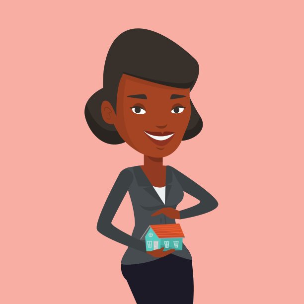 保险代理人保护的房子模型图片下载