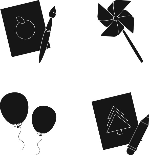 图片一风车气球老虎设置图片下载