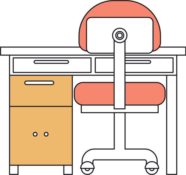 剪影彩色部分的特写工作场所图片下载