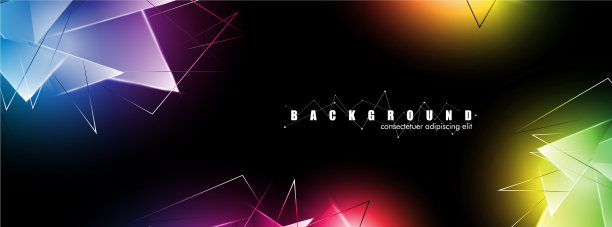 带有发光三角形的抽象背景图片下载