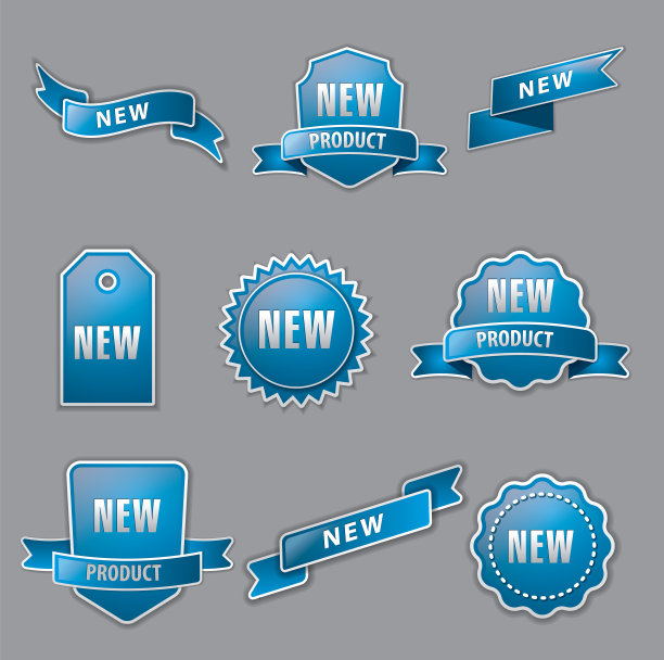 蓝色的广告横幅图片下载