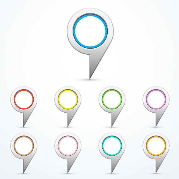 地图引脚组图片下载