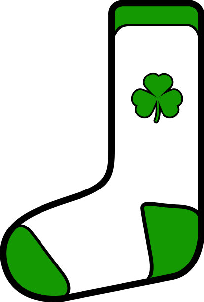 孤立的传统的袜子图片下载