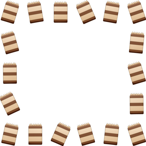 方形的巧克力蛋糕白色的背景图片下载