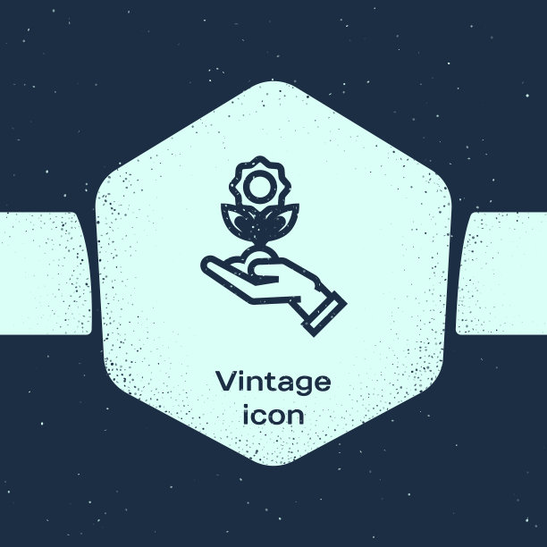 垃圾线手捧花图标孤立上图片下载