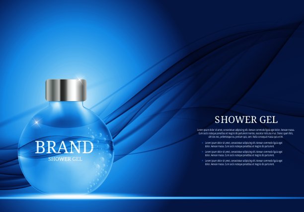 沐浴露瓶模板广告或杂志图片下载