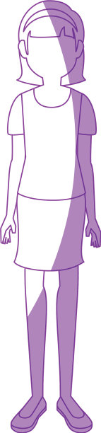 年轻女子卡通图片下载