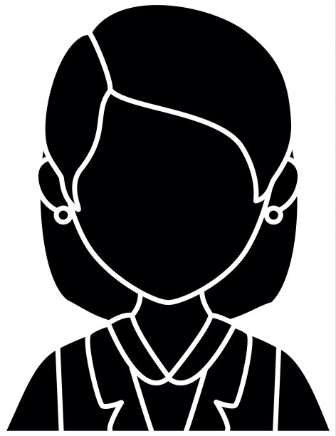 孤立的年轻女子上身图片下载