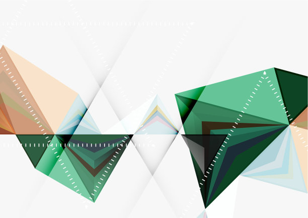 三角形低聚a4尺寸几何图片下载