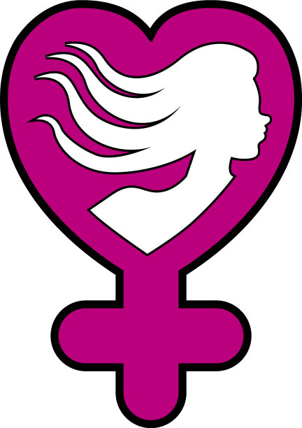 心形的女性性别象征图片下载