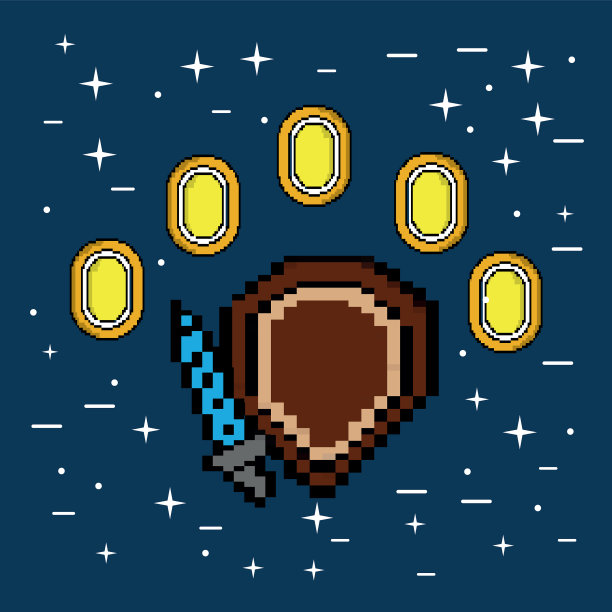 电子游戏的盾牌和剑可以钱币图片下载