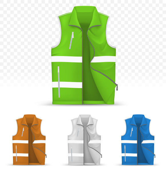 男女皆宜的反光背心隔离透明图片下载