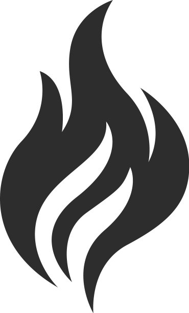 火焰自然标志和火焰标志图标模板图片下载