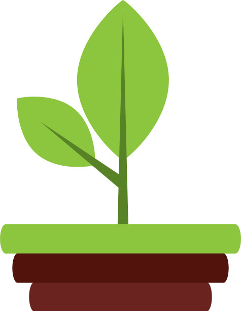 叶植物孤立图标图片下载