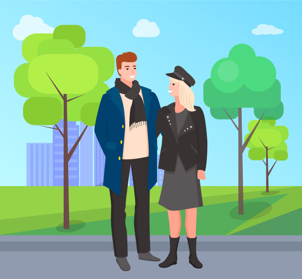 人们在春天的几个周末在公园里散步图片下载