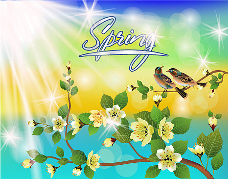 春天唤醒了百花图片下载