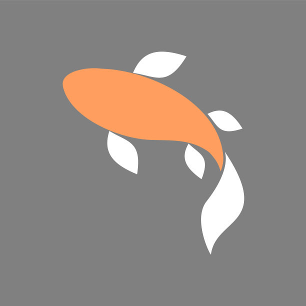 锦鲤和红日标志吉祥繁荣图片下载