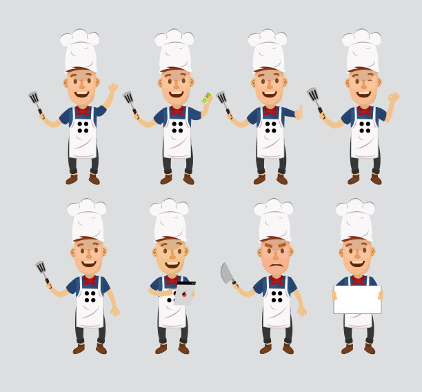 小厨师卡通吉祥物图片下载