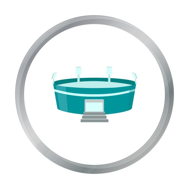 体育场图标卡通单一建筑图标从图片下载