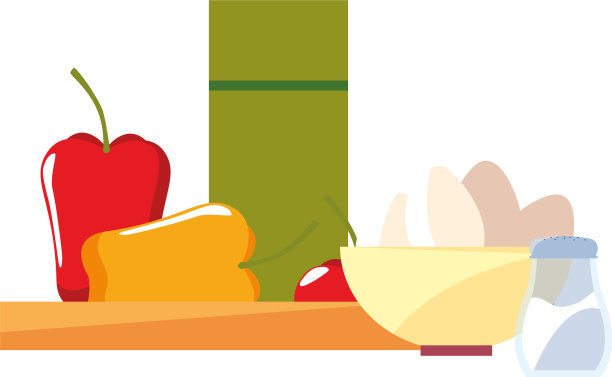 碗蛋、胡椒粉、鸡蛋、盐准备烹调图片下载