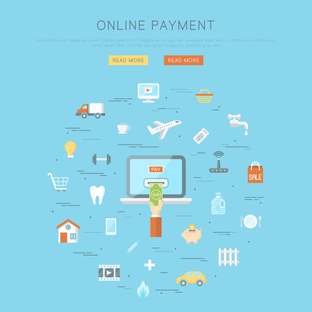 在线支付的概念图片下载