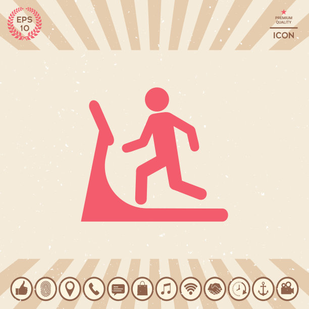 跑步机上的男人图片下载