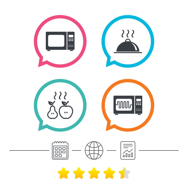 微波炉图标烹饪食物服务图片下载