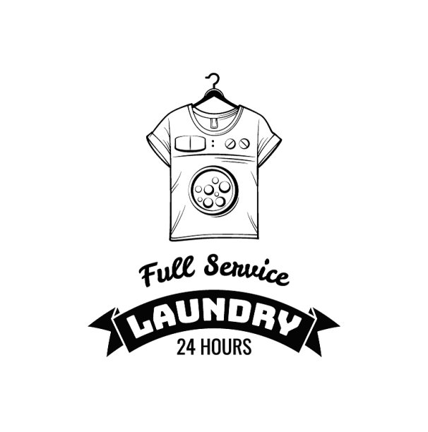 t恤机概念洗衣和干洗图片下载