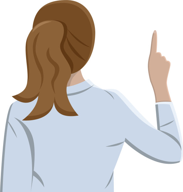 卡通商业女性指出图片下载