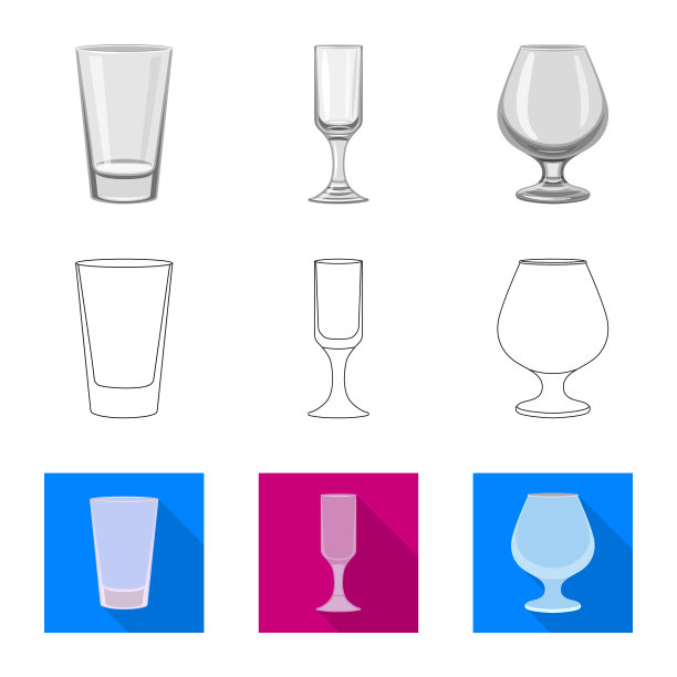 孤立的对象形式和庆祝标志集图片下载