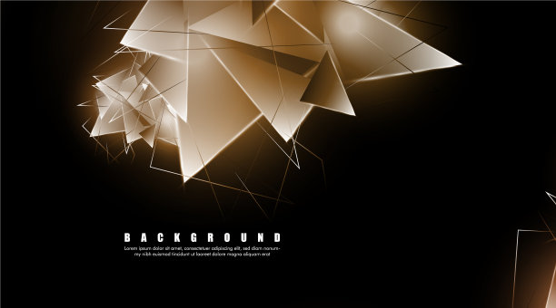 带有发光三角形的抽象背景图片下载