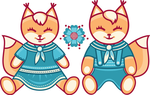 婴儿玩具狐狸孤立图片图片下载