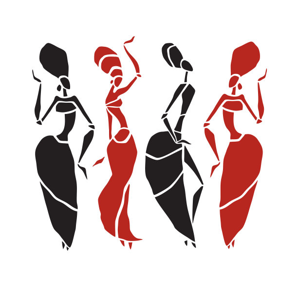 美丽的舞者轮廓图片下载