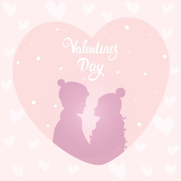 幸福的夫妇轮廓图片下载