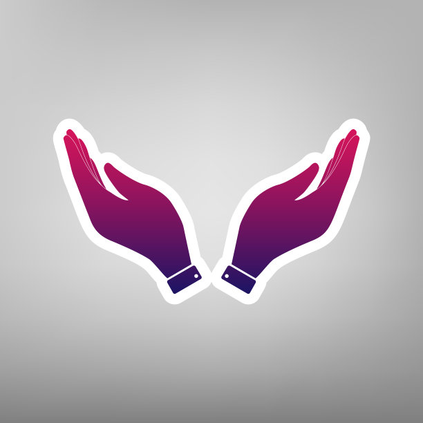 手的图标祈祷的符号图片下载