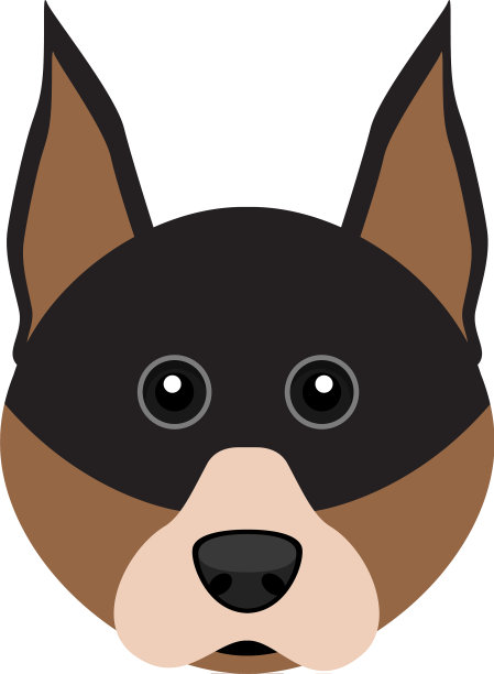 可爱的杜宾狗阿凡达图片下载