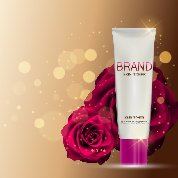 爽肤水瓶管模板广告或图片下载