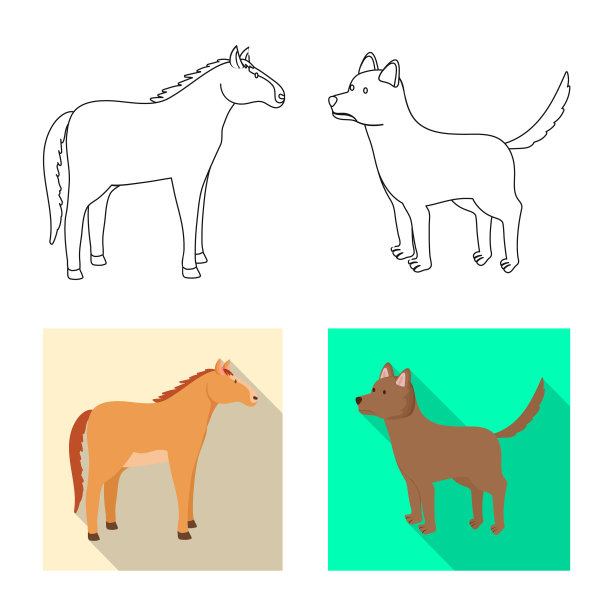 设计育种和厨房标志集图片下载