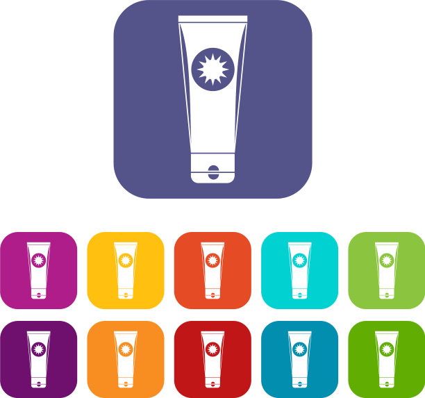 防晒霜图标设置图片下载