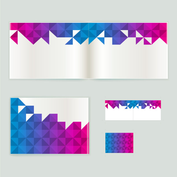 公司小册子推广模板与颜色图片下载