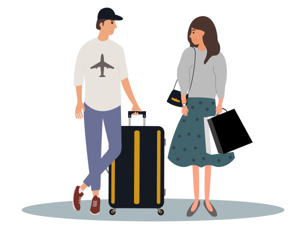 游客家庭年轻男女与一个图片下载