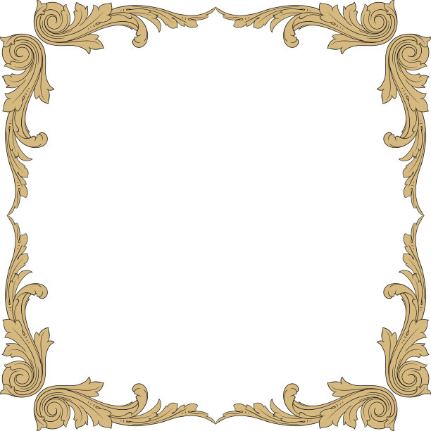 复古巴洛克装饰元素图片下载