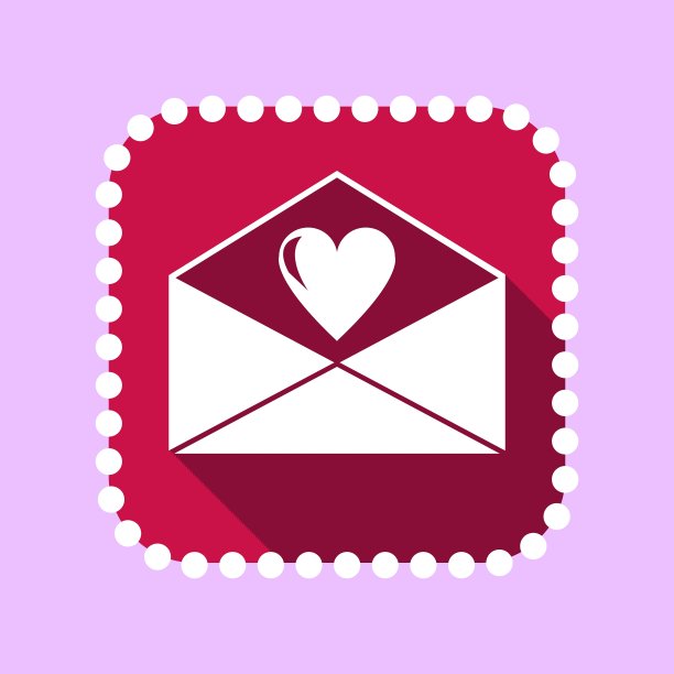 扁平图标的情人节图片下载