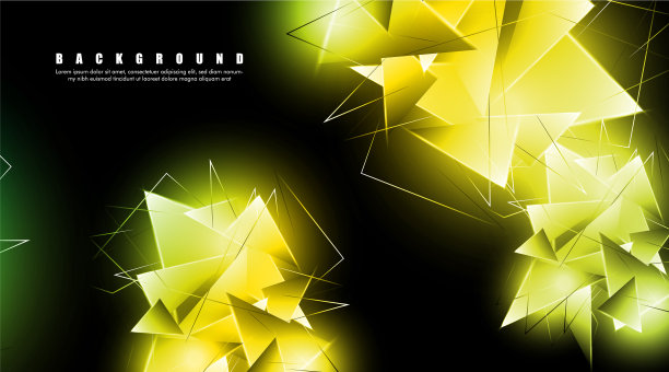 带有发光三角形的抽象背景图片下载